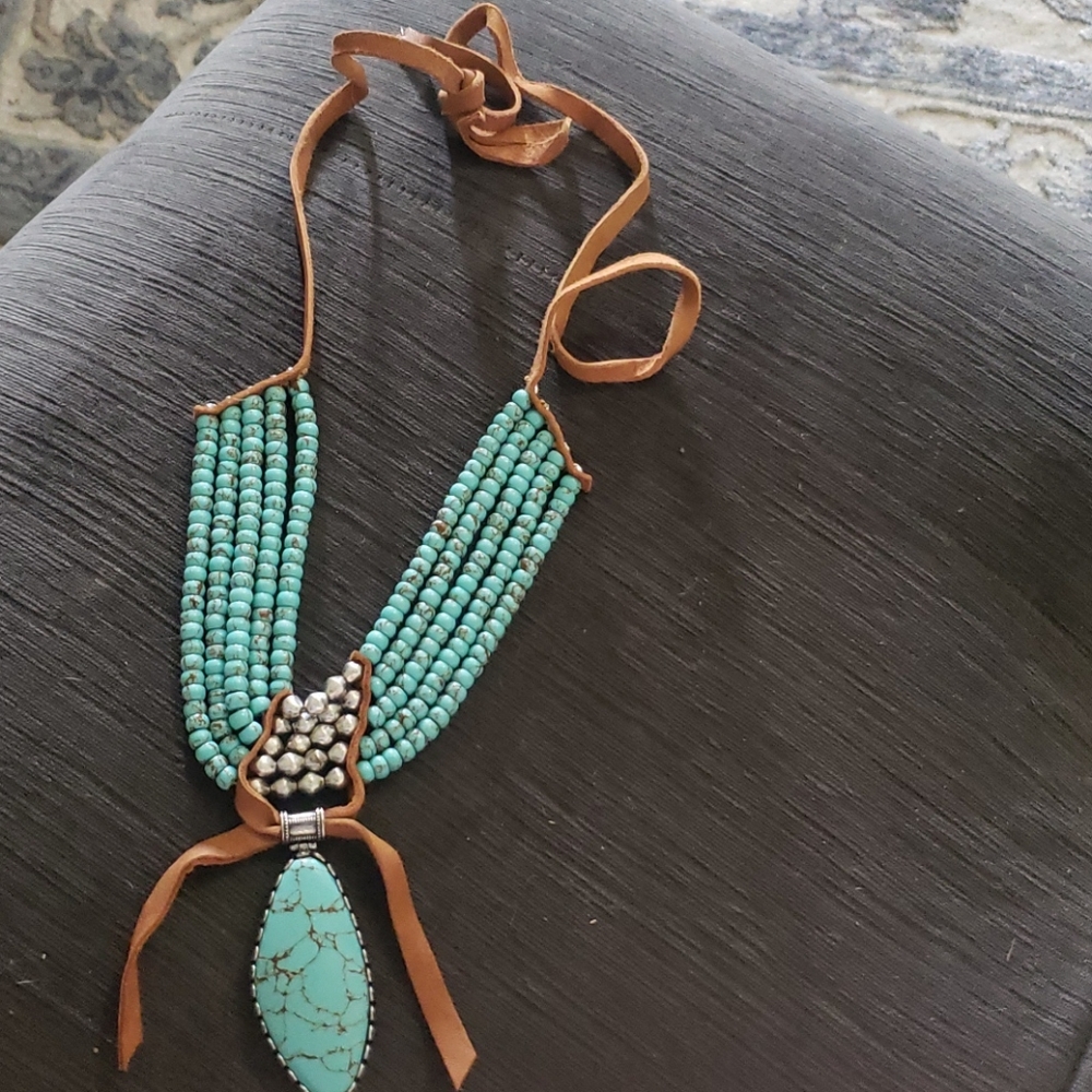 Southwestern boho style necklace